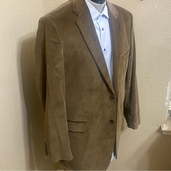 Brown Corduroy Saddlebred Men's Sport Coat 44L - Picture 3 of 11